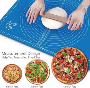 RUCON® Silicone Baking Mat Roti mat Silicone Chapati Atta Kneading Mat Non-Stick Fondant Rolling Mat Stretchable for Kitchen Roti Chapati Cake –Blue (Baking Mat 50 * 40 cm) - Image 6