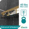 JIALTO Bathroom Accessories - Multipurpose Aluminium Bathroom Shelf for Wall, Self-Adhesive Wall Mounted Bathroom Organiser, 2 Pcs Gold Bathroom Shelf - Image 9