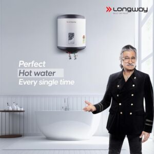 Longway Superb 15 Ltr 5 Star Rated Automatic Storage Water Heater for Home, Water Geyser, Water Heater, Electric Geyser with Multiple Safety System & Anti-Rust Coating (Gray, 15 Ltr) - Image 3