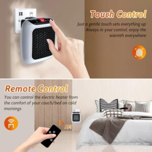 Heer Enterprise's Electric New Handy Heater Turbo Wall-Outlet 800 Watts with Temperature Control Remote| Mini Heater, Portable Heater| Mini Heater for Bedroom (Office Work Room, Bathrooms, Rooms) - Image 5