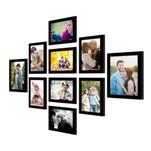 Art Street Photo Frame For Wall Set of 10 Black Picture Frames For Home Decoration, Wall Decor EcoSeries -Size -6x8,5x7 Inches,Medium Density Fibreboard;Synthetic Wood;Plexiglass, Rectangular - Image 5