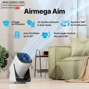 Coway AirMega Aim Professional Air Purifier for Home, New Launch, Coverage Area of 355 Sq Ft, Longest Filter Life 8500 Hrs,Traps 99.99% Virus & PM 0.1 Particles, Manufacturer Warranty of 7 Years White - Image 4