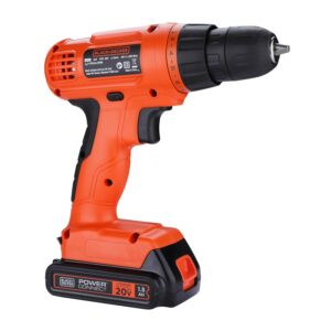 BLACK+DECKER LD120VA 20V MAX*POWERECONNECT Li-Ion Cordless Drill/Driver + 30 Pc Kit Set - Image 12