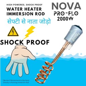 Nova Water Heater 2000W Shock Proof Immersion Rod with Rapid Heating Coil Technology | Copper & Nickel Plated with Extra Long Wire | ISI Certified 1 Year Replacement Warranty - Image 7