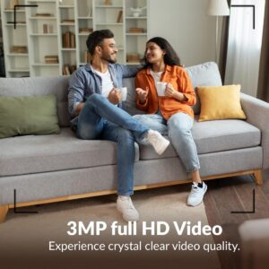 CP PLUS 3 MP Full HD Smart Wi-fi CCTV Camera | 360° Pan & Tilt | View & Talk | Motion Alert | Night Vision | SD Card (Up to 128 GB) | Alexa & OK Google | 2-Way Talk | IR Distance 10Mtr | CP-E35A - Image 4