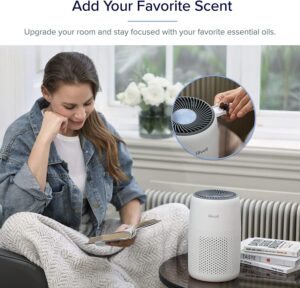 LEVOIT Core Mini Air Purifier for Coverage Area 183 Sq Ft, H13 True HEPA Filter, Remove 99.97% Dust, Smoke, & Pollen, With Fragrance Sponge, 2 Years Warranty. - Image 8