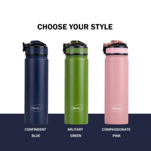 Pigeon by Stovekraft Rush Thermos Stainless Steel Sipper Flask 1000ml with Straw,Cleaner and Additional Screw Cap| 24 Hours Hot and Cold|Ideal Usage for Office Men/Women|School/College|Travel|Pink - Image 8