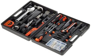 BLACK+DECKER BMT126C Hand Tool Kit for Home & DIY Use (126-Piece) - Includes Screwdriver, Wrench, Ratchet, Utility Knife, Saw, Claw Hammer, Measuring Tape and Plier, 6 Month Warranty, ORANGE & BLACK - Image 3