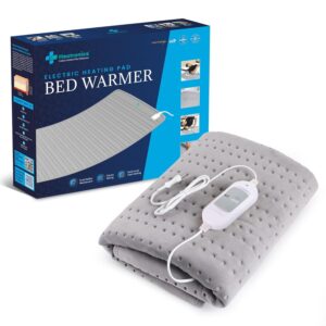 HEATRONICS® Electric Blanket for Single Bed, Bed Warmer for Single Bed | 60"x36" - Single | Analog | 3 Heat Settings (Grey) - Image 2