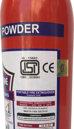 Eco Fire ABC Powder Type 2 Kg Fire Extinguisher (Red) - Image 7