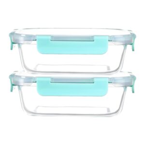 Cutting EDGE Rectangle Glass Food Storage Container with Break Free Detachable Locks, Microwave Oven Safe, Freezer Safe, Airtight, Leakproof (2, 1520ML) - Image 10