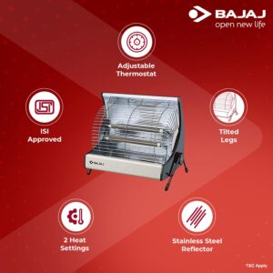 Bajaj Deluxe 2000 Watts Halogen Room Heater (ISI Approved), Multicolor - Image 5