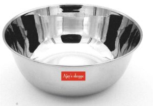 Ajay's Shoppe Stainless Steel Serving/Mixing Bowl (2 Liter) - Image 2