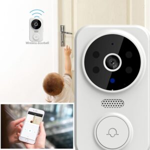 CreaTeck Smart WiFi Video Doorbell with Camera, PIR Motion Detection, 2-Way Audio, Night Vision, Wireless HD Doorbell for Home Security (White) - Image 5