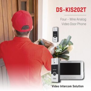 HIKVISION Analog Video Intercom System with 7" Tft 8 Pin LCD Screen Wired Video Door Phone/Bell| 1080P Resolution|Builtin Mic&Loudspeaker|Noise Echo Cancellation|One Call Button(Ds-Kis202T) - Image 3