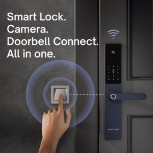 Urban Company Native Lock Pro with Camera Unlock & Doorbell Connect | 7-Way Unlock | Free Installation | 3 Year Warranty | Native Smart Door Lock - Image 4