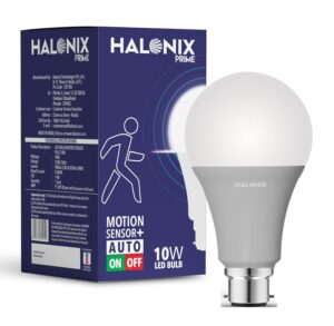 Halonix Radar 10W B22 Cool day white Motion Sensor Led Bulb, Auto on-Auto off, Pack of 1, White - Image 2