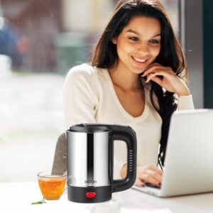 MILTON Stainless Steel Euroline Electric Travel Kettle With Handle, 1000 Watt, 500 Ml | 2 Utility Cups | Auto Shut-Off | Concealed Heating Element | Power Indicator |1Year Warranty, Silver - Image 8