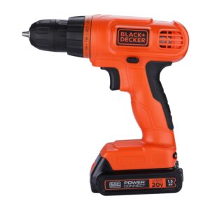 BLACK+DECKER LD120VA 20V MAX*POWERECONNECT Li-Ion Cordless Drill/Driver + 30 Pc Kit Set - Image 3