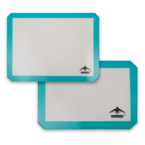 DOCOSS Silicone Non Stick Oven Baking Mat, Silicon Baking Sheet,Pack of 2 (15.5" x 11.5 "Inch)(Turquoise) - Image 2