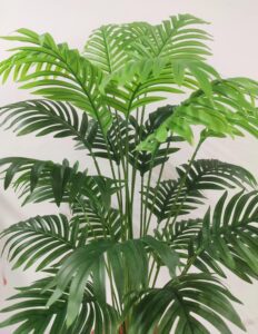 BK MART Polyester Natural Looking 18 Leaves Areca Palm | Ornamental Plant For Interior | Indoor Tropical Plant For Home/Shop/Office Decor/Gifting Artificial Plant Without Pot (70 Cm, Green) - Image 3