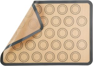 Zollyss 2Pcs Silicone Baking Mats Non-Stick Macaroon Baking Mat, Heat-Resistant Cooking Bakeware Mat for Making Macarons, Pastry, Pizza, Bread - Image 3