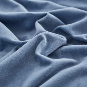 Nhd Home Super Premium Quilt Cover Double Bed With Zipper Blanket Cover/Rajai Cover/Comforter Cover/Duvet Cover King Size Soft Flannel Warm & Cozy Stuff 90X100 Inches, Sky Blue - Solid, 300 Count - Image 4