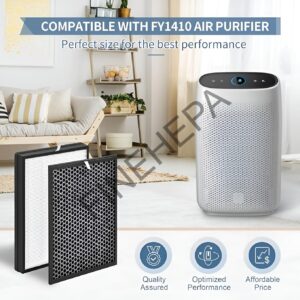 FY1410 (HEPA) White FY1413 (Carbon) Filter Set Compatible With Philips Air Purifier Model AC1215, AC1217, AC1211 - Image 2