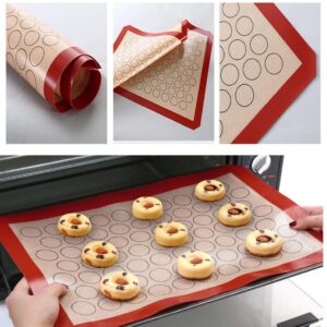 Syga Reusable Silicone Non-Stick Cookies Baking Mats for Moulds and Rolls, for Making Bread, Cakes, Macaroni, Buns and Loaves, Black, 2 Pieces - Image 4