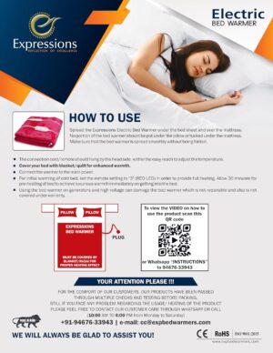 Expressions Signature Electric Bed Warmer - Electric Under Blanket - Double Bed Size (150cms x 160cms) with 3 Heat Settings & Dual Safety Feature with Over Heat Protection - Color: Brown - Image 6