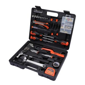 BLACK+DECKER BMT126C Hand Tool Kit for Home & DIY Use (126-Piece) - Includes Screwdriver, Wrench, Ratchet, Utility Knife, Saw, Claw Hammer, Measuring Tape and Plier, 6 Month Warranty, ORANGE & BLACK - Image 14