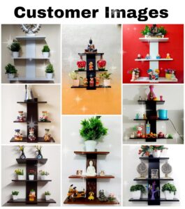 Dime Store Wall Decor Wall Shelves for Home Decor Items, Living Room and Bedroom | Wall Mount Wooden Wall Shelf - Image 7
