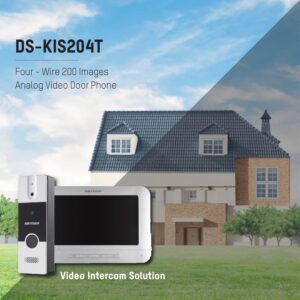 HIKVISION Analog Video Door Phone/Bell with 7" TFT LCD Screen Wired| 1080p Resolution | BuiltIn Mic & Loudspeaker| Noise Echo Cancellation| Record Upto 200 Picture | One Call Button(DS-KIS204T) - Image 3