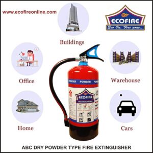 Eco Fire Abc Powder Type 6 Kg Fire Extinguisher (Red and Black) - Image 3