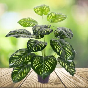 De Gardenia Large Artificial Tree with Dual Shade Big Leaves - Decorative Floor Plant for Home, Office, and Indoor Garden (Height: 63 cm, Potted, 12 Leaves) - Image 7