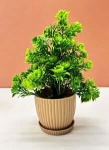Dekorly 6 Packs Fake Plants Small, Mini Artificial Plants Indoor For Home Farmhouse Bathroom Shelf Décor (Height : 17Cm, Chocolate) - Plastic - Image 4