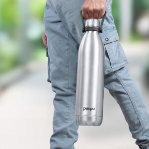 Pexpo Echo Pro| ISI Certified |2000ml-Silver Water Bottle for Office| Vacuum Insulated Flask with Handle|24 Hrs Hot & Cold | Thermosteel Bottle | Home | Office | Kitchen | Limited RCB Edition - Image 10