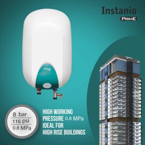 Havells Instanio Prime 25L Storage Water Heater (Geyser) | Color Changing LED Ring Indicator, Feroglas Coated Tank | Warra: 5 Year on Tank, Protective Anode Rod, Heavy Duty Heating Element(White Blue) - Image 3