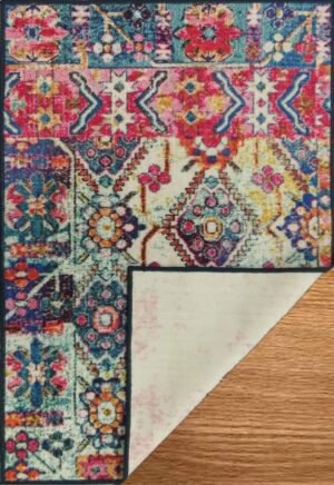 Status Contract 5 X 7 Feet Multi Printed Vintage Persian Carpet Rug Runner For Bedroom/Living Area/Home With Anti Slip Backing, 55 centimeters - Image 6