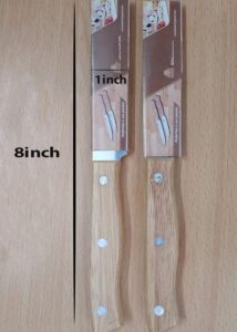 faas Stainless Stee Wooden Handle Knife Set Cutting Fruits and Vegetable Etc.2PS - Image 6