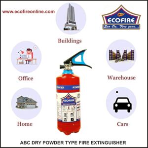 Eco Fire ABC Powder Type 2 Kg Fire Extinguisher (Red) - Image 3