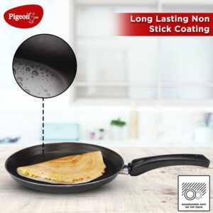 Pigeon Favourite 7 Piece Gift Set Non-Stick Coated Comes with Fry Pan, Kadhai, Lid, Sauce Pan, Spatula, Tadka Pan and a Tawa - Gas Stove Compatible (Black) - Image 4