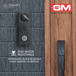 GM G-Smart Video Doorbell I Video Door Phone I Home Security Camera & Door Bell I Smart WiFi I Full HD Video 1080P I AI Human Detection 1Y Warranty - Image 6