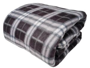 SwadeshiZon Winter Soft Single Bed Warm Woolen Blend Fleece Blanket Cover | Quilt Cover | Razai Cover with Zipper, Size- 90 x 60 in, Color- Multicolor, Single Bed Size (Single Bed, Black) - Image 3