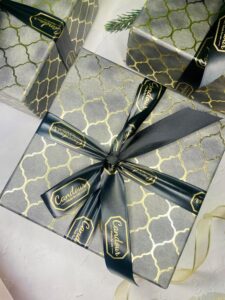 Grey Bliss Set of 3 Soy Wax Scented Candles with Essential Oil Fragrance and Rose Petals with Base Plate in Luxury Packaging Box Ideal for Home Decor Spa Gifting & Aromatherapy - Image 9