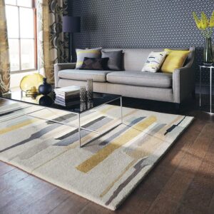 Brite Rugs Yellow Wool Handmade Tufted Carpet for Living Room Bedroom Drawing Room Hall and Floor Color Yellow Size 3 X 5 Feet - Image 2