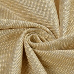 FRESH FROM LOOM Jute Curtains For Door 8 Ft Long|Medium Window Curtain|Yarn Weaved Parda|Modern Parde For Living Room Bedroom|Screens With Grommet Curtains Ring Curtains|Hypoallergenic (Cream, 2Pc)(Blackout) - Image 9