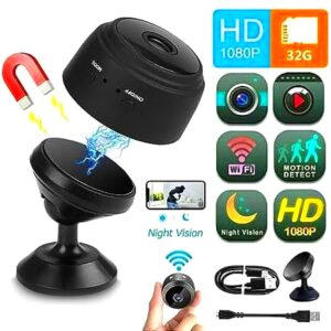 NHS WiFi Spy Camera Hidden for Home Outdoor High HD Focus Spy Magnet Mini Live Stream Night Vision IP Wireless 1080P Audio Video Hidden Indoor Nanny Camera for Home Offices Security Multicolor - Image 10