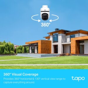 TP-Link Tapo C500 Outdoor Pan/Tilt Home Security WiFi Smart Camera | 2MP 1080p Full HD Live View | 360° Visual Coverage | Night Vision | Support Alexa and Google Assistant | 2-Way Audio - Image 5