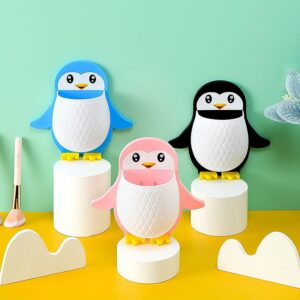 Krisus® Self Adhesive Toothbrush Holder, Plastic Wall Mounted Penguin Storage Organizer for Bathroom Penguin Wall Holder Makeup Brush Holder, Remote, Stationery Holder, Multipurpose Wall Mount (3) - Image 5